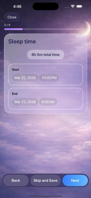 One reminder, at a time you choose